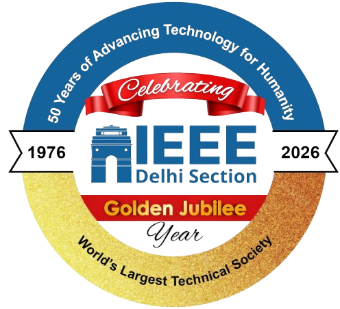 IEEE Delhi Section 50 Years Logo